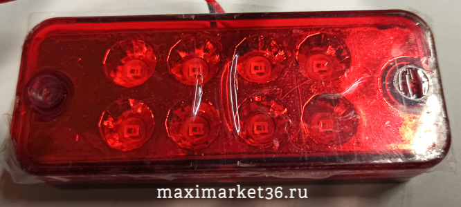 Фонарь маркерный универсальный BD-7047 24V КРАСНЫ/4шт