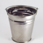 Ведро декоративное нержавейка большое