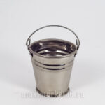 Ведро декоративное нержавейка малое(70мл)