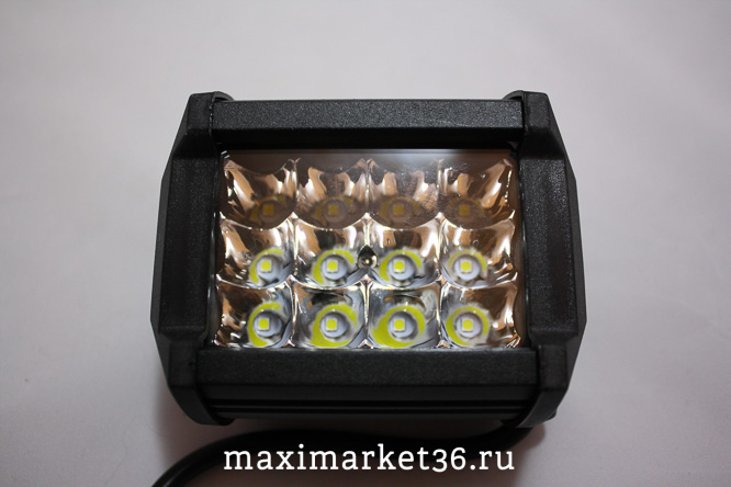 Фара диодная-ходов. огни FP 010 1шт 36 Вт 12 COB диодов CF-36W