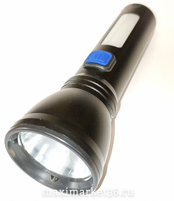Фонарь ручной аккум 1 smd + ZOOM + зарядка от USB К-35 3 режима мощн свет /FA--518