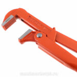 Ключ газовый(трубный) 3/4" рычажный прямые губы ЕРМАК655009