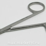 Ножницы гнутые медицинские остроносые 140мм М5 142204