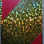 Наклейка "НЕГАБАРИТНЫЙ ГРУЗ"Отражатель-зебра 5х38 точки цвет золото голографич ПАРА 23083 (0505)