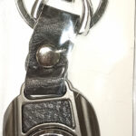 Брелок ШИКАРНЫЙ кожа+серебро RENAULT