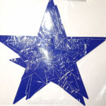 Наклейка ЗВЁЗДЫ 12 шт СИНИЕ 05057 (45917)