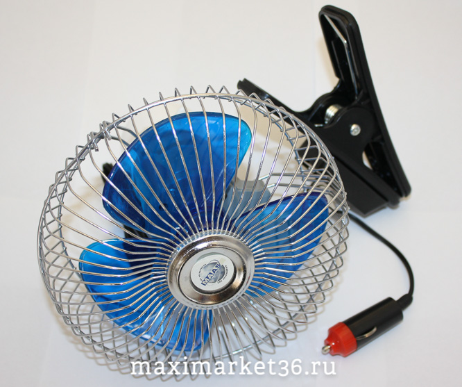 Вентилятор TE-502 16см (6")12V с решеткой металл AVTOVIRAZ -1989 АВ6012( MAAS/1/12) (Ш-Л)(GT-1067)