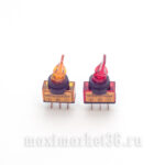 Выключатель светящиеся (4цвета) дополнительный, тумблеры (карамелька)