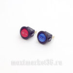 Выключатель светящиеся цветные  дополнительный круглый 3конт PR-0359 0358 0360