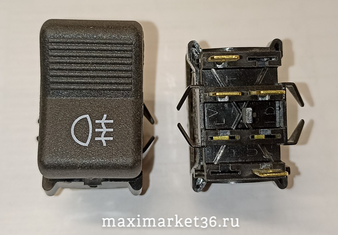 Выключатель противотуманных фар и фонарей БЕЗ ПОДСВЕТКИ ВАЗ 2101-2107 "ЗП" п147-10.24