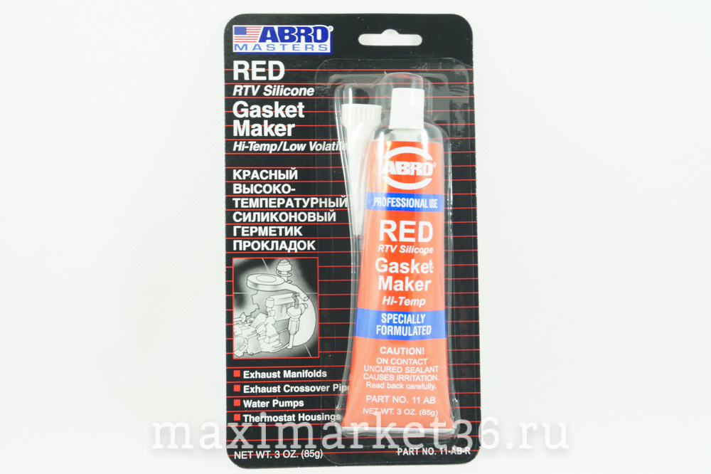 Герметик ABRO красный/Masters AAG0017