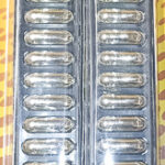 Накладки на бампер декоративные(отбойники)HJ-201 BLACK 430х55мм