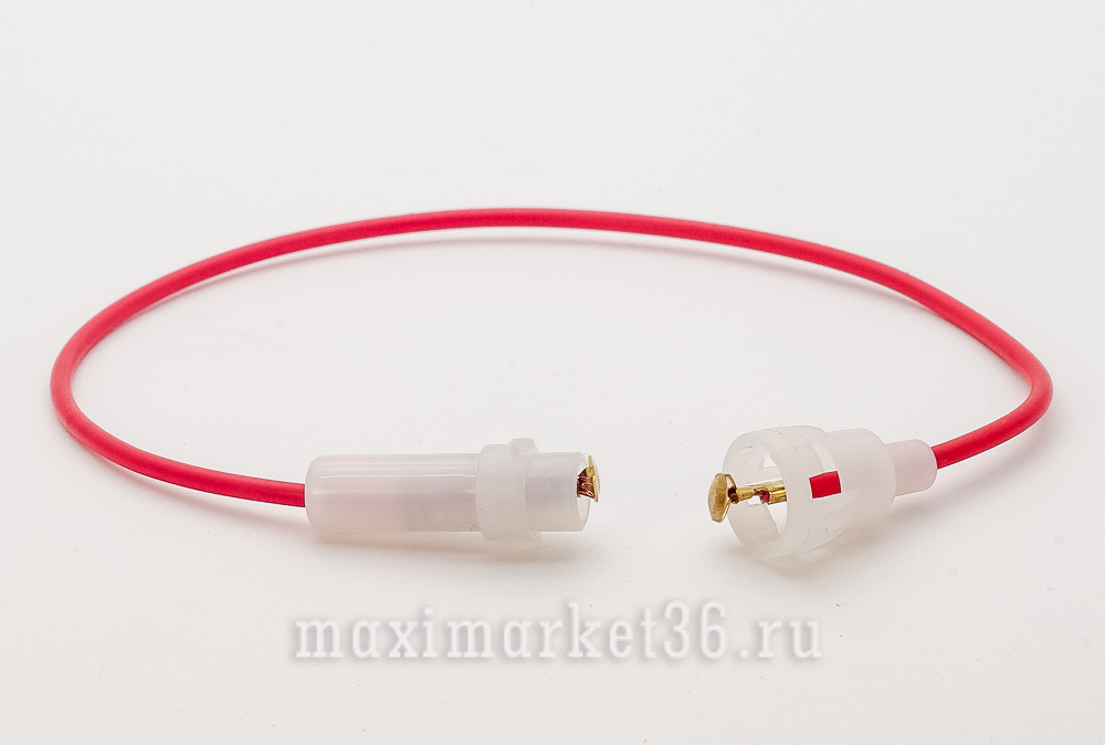 Держатель цилиндрического предохранителя(сигара,предохранитель в корпусе) c проводом (поворот.соед)