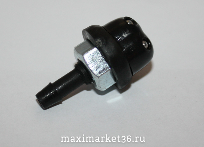 Жиклер омывателя универсальный (любые иномарки и отечеств.)2-глазый"жопка"с желез.гайкой