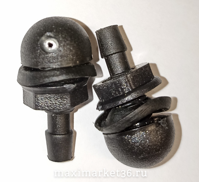 Жикл. омывателя чёрн. кругл. ( 1-й ) на гайке лобового стекла / 20 шт.