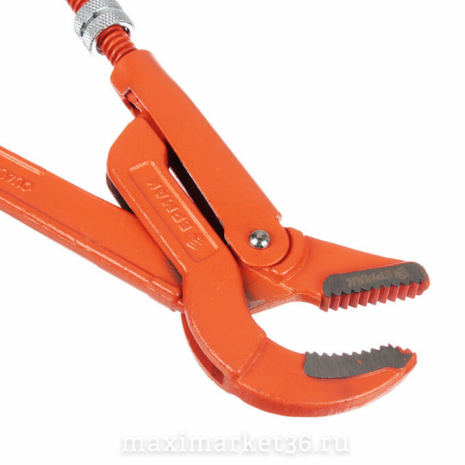 Ключ газовый(трубный) 1 1/2" рычажный изогнутые губы ЕРМАК655018