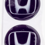 Наклейки на колпак ступицы с эмблемой HONDA(4шт) СВЕТООТРАЖ. СИЛИКОН