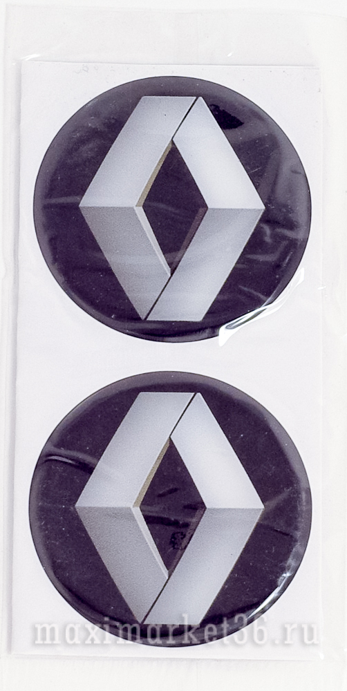 Наклейки на колпак ступицы с эмблемой DEWOO (4шт) СВЕТООТРАЖ. СИЛИКОН