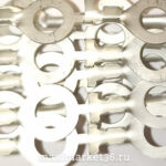 Клемма проводки  d=6мм луженая белая  под провод (1,5-2,5)