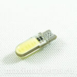 Автолампа W5W COB керамика 12V + ОБМАНКА в СИЛИКОНЕ большая диод бесцок. габарит Белый (X0008)/10шт