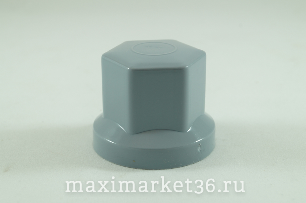 Колпачок на колёсную гайку 32 мм низкий серый 01521