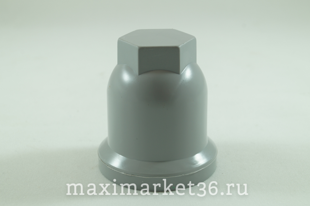 Колпачок на колёсную гайку 32 мм высокий серый --3076 01429