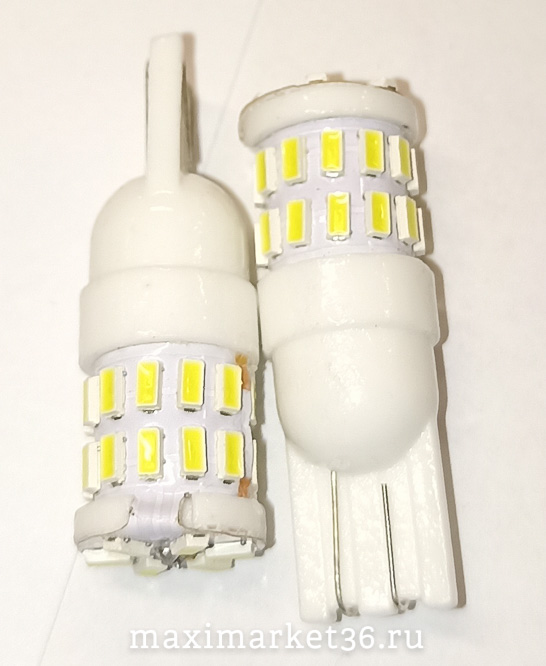 Автолампа W20W (W2.1x9.5d) 30 SMD (3014) КЕРАМИКА б/ц 12V X0021/X0059