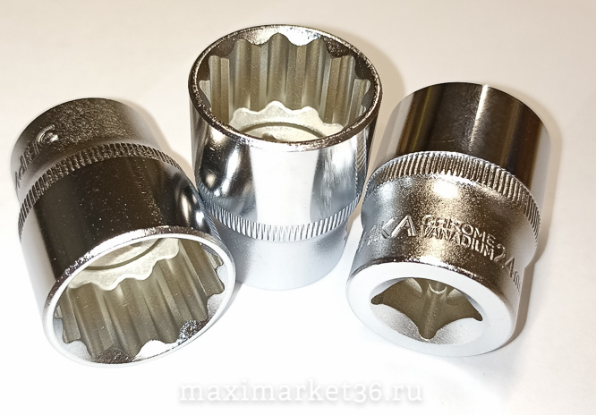 Головка 30мм 1/2" 12гр Эврика 91322-12