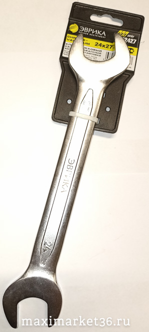 Ключ рожковый 24-27 мм ( Crome vanadium) Эврика 52427