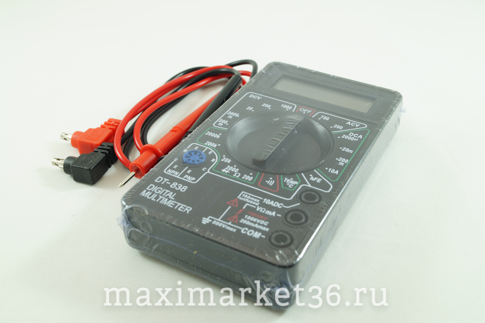 Мультиметр №838 звуковой с термопарой Kasku