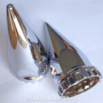 Колпачок на колёсную гайку 32/33 мм(с внутр резьбой)  ХРОМ ШИП ТУРЦИЯ высота123мм  -5467