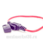 Держатель  предохранителя флажкового MINI с крышкой, красным проводом PR-1217