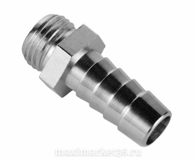 Штуцер (переходник) под шланг с наруж. резьбой 1/2" 12мм