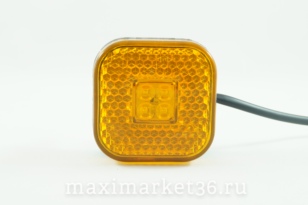 Фонарь маркерный универсальный квадратный 110.3731-00 ЖЁЛТЫЙ DA-01769 71066