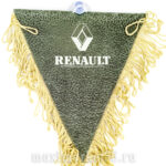 Вымпел треугольный на 1й присоске и подветке (ткань с бахромой) RENAULT