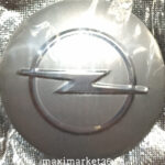 Наклейки на колпак ступицы с эмблемой D=60мм OPEL (4шт) ВЫПУКЛЫЕ ХРОМ