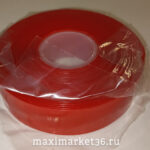 Скотч 2-сторонний красный 20мм " 3М" (ПРОЗРАЧНАЯ ОСНОВА) 5метров/24/6 6009F