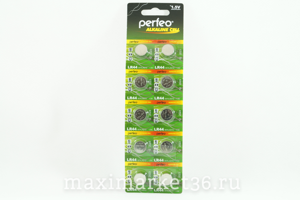 Батарейка LR44 AG13 HS PM-13 0139 /TMI 0131/PERFEO Alcaline 8002 10шт