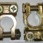 Клемма аккум латунь блистер деш. IN-050