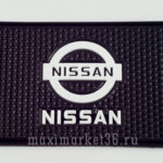 Коврик антискатный силиконовый 20 смх13 см с логотипом NISSAN