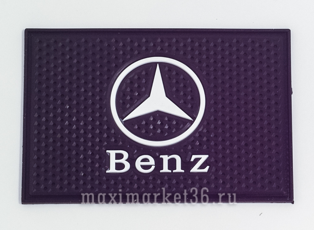 Коврик антискатный силиконовый 20 смх13 см с логотипом MERSEDES