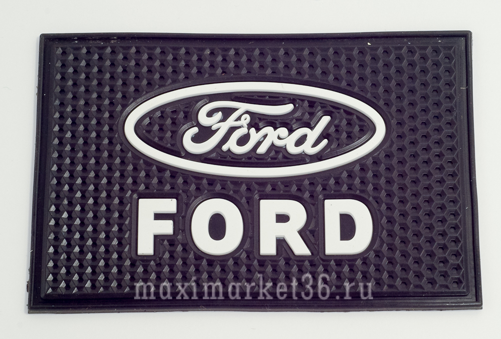 Коврик антискатный силиконовый 20 смх13 см с логотипоv FORD