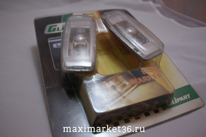 Повторитель поворота GT-50546 CHROME универсальный с лампами WY5W (2шт) 12V GLIPART /1/100