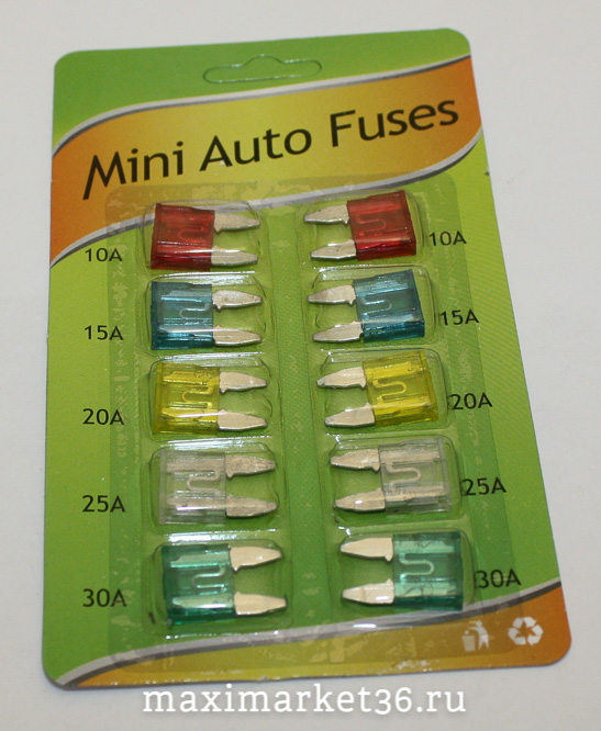 Предохранители на японские иномарки -MINI (набор 10шт) 7.5-30А М5 7530м DP-081