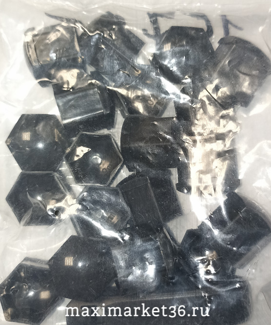 Набор колпачков на 19 болты колеса (20шт) ЧЕНЫЕ