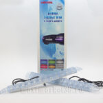 Фары диодные KS-312 ходовые огни, 12 SMD,ЛИНЗА,гибкий корпус,защита бампера 340*18*28мм, 2шт(Т)