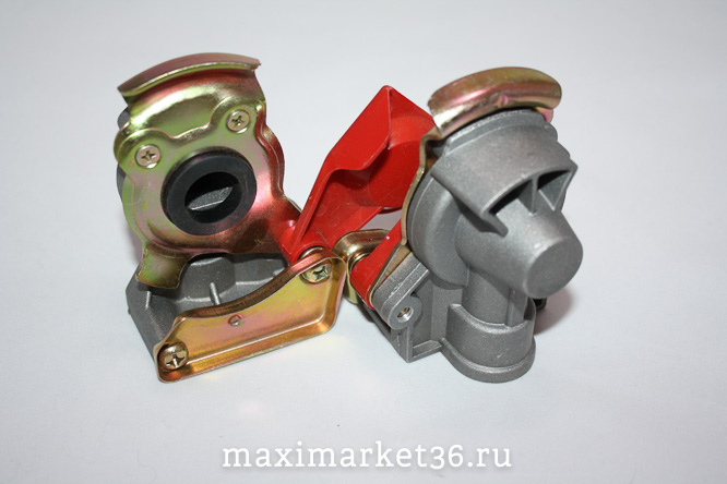 Разъём пневм. красный ПАЛМ d=22 (к-т) 00604 (100-3521110/11 Мар) PR-0485