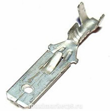 Клеммы проводки (белые) завод стандарт.(папа) 6,3 (К2)