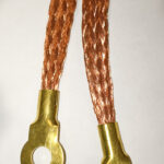 Перемычка-косичка медная (Наконечник/Наконечник D=8мм) 30 см