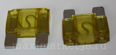 Предохранитель флажковый MAXI 20A YElLLOW ( T-114) PR-0583